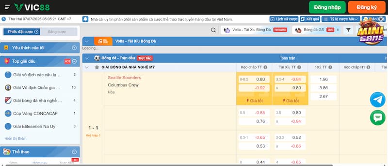 Cá cược bóng đá Vic88 